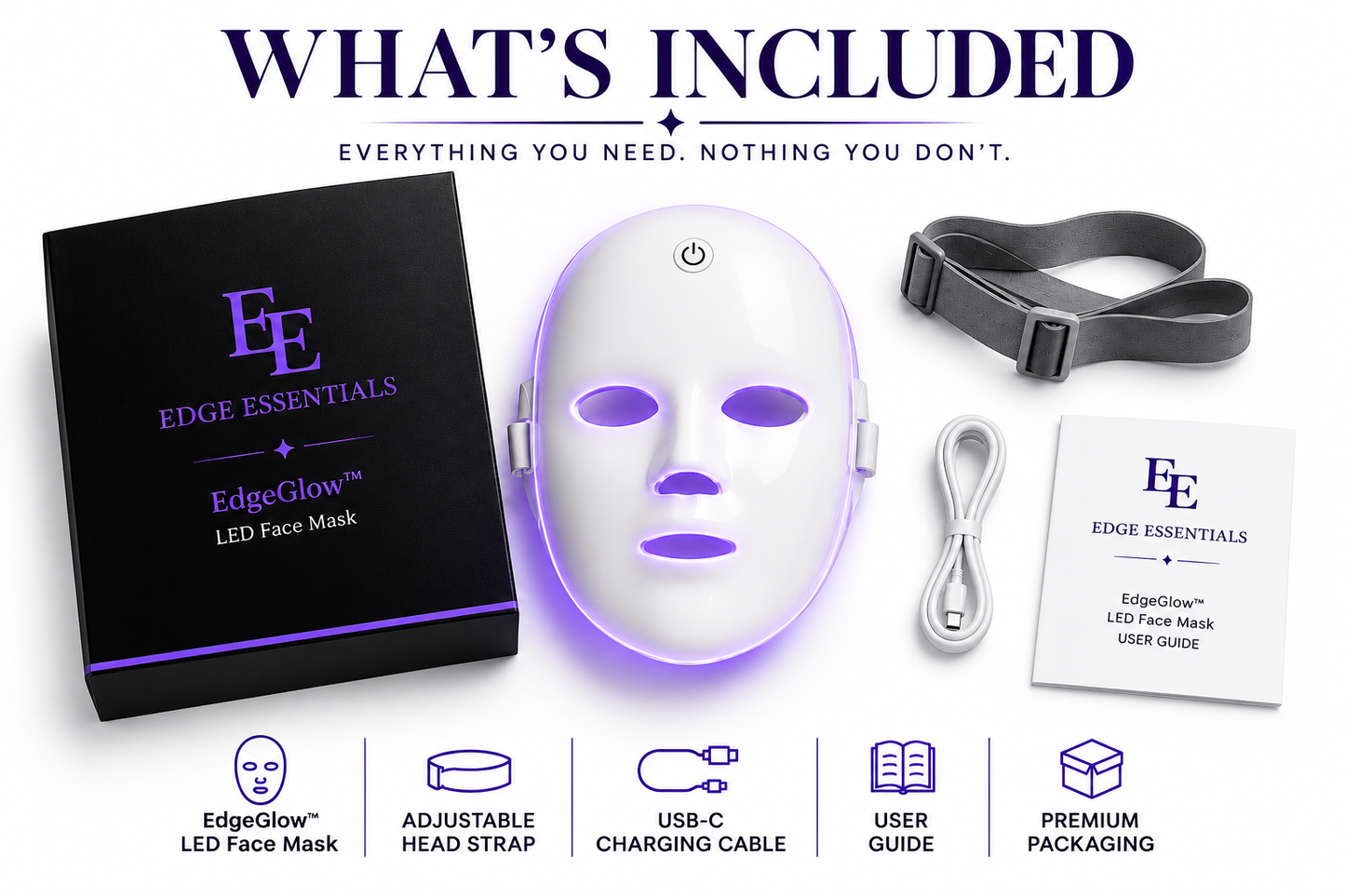 EdgeGlow™ LED Face Mask